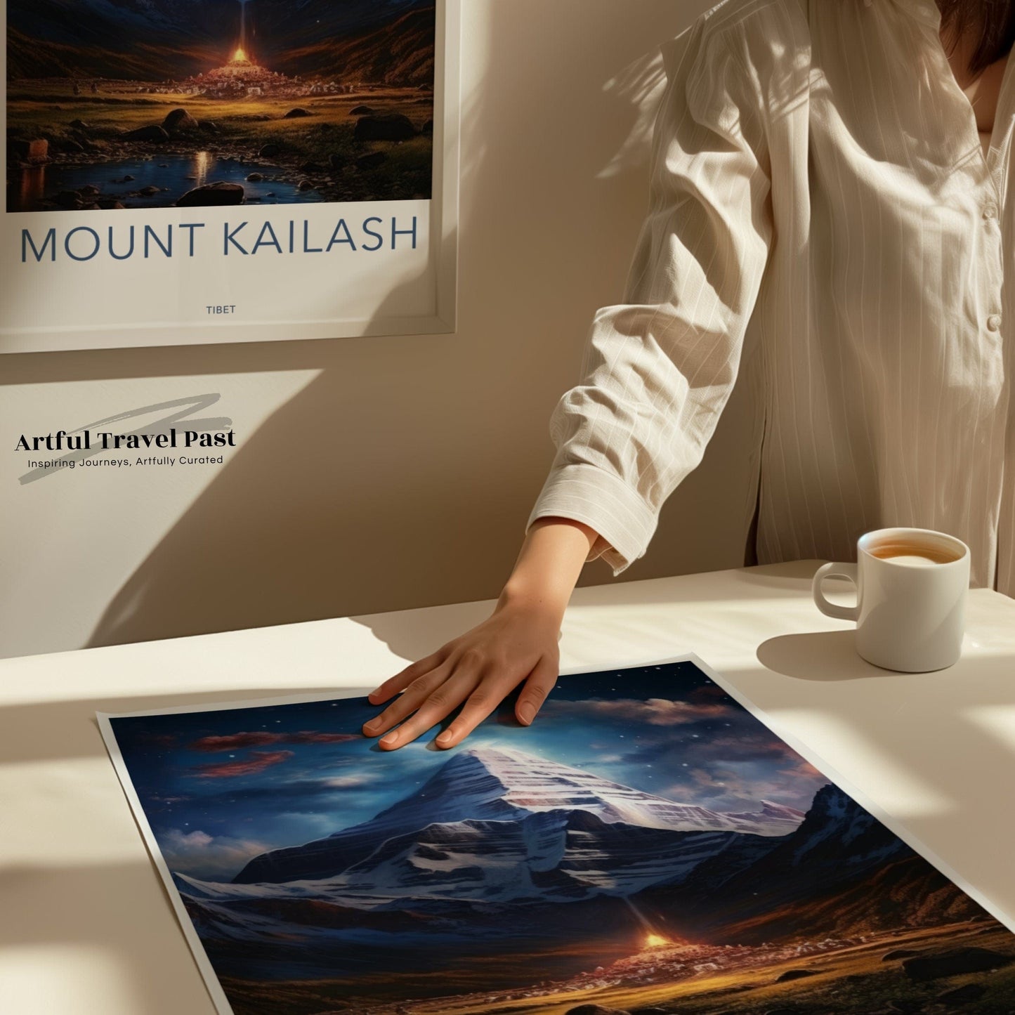 Mount Kailash Poster | Tibet Wall Art | South Asia Decor