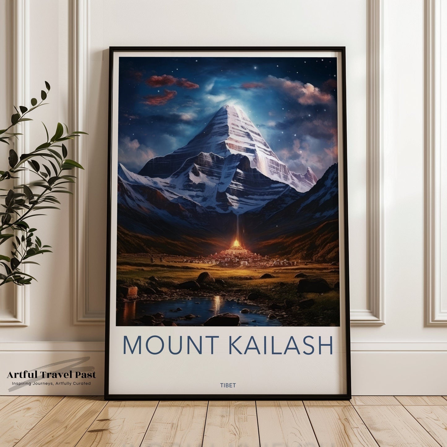 Mount Kailash Poster | Tibet Wall Art | South Asia Decor