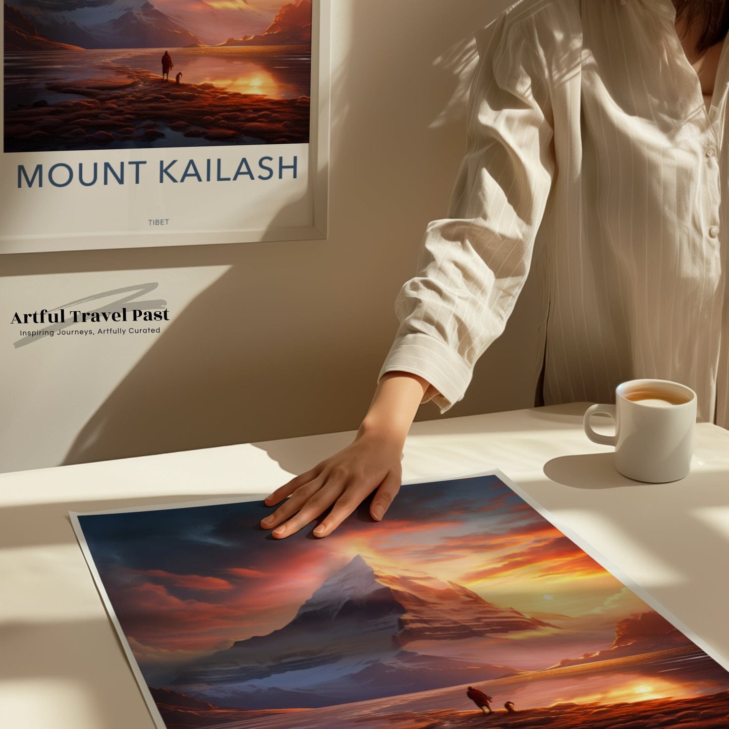 Mount Kailash Poster | Tibet Wall Art | South Asia Decor