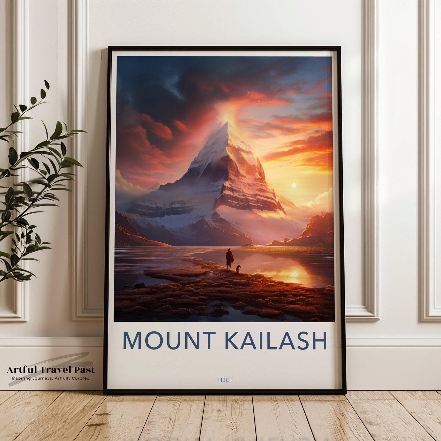 Mount Kailash Poster | Tibet Wall Art | South Asia Decor