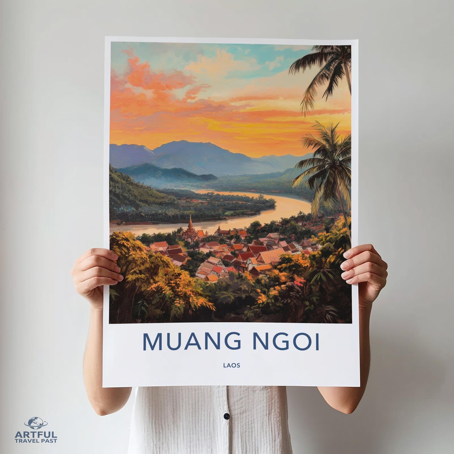 Muang Ngoi Poster - Laos Wall Art