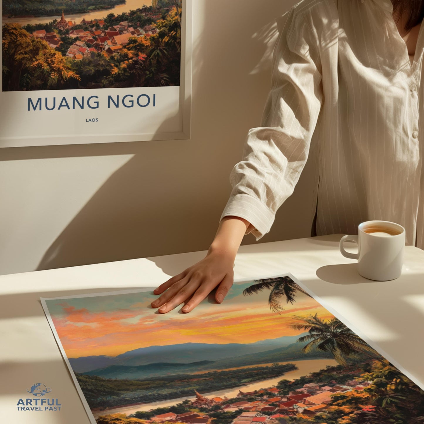 Muang Ngoi Poster - Laos Wall Art