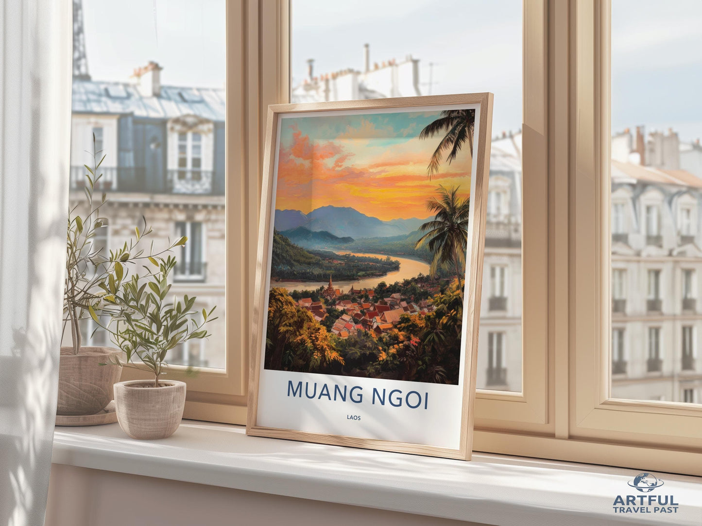 Muang Ngoi Poster - Laos Wall Art