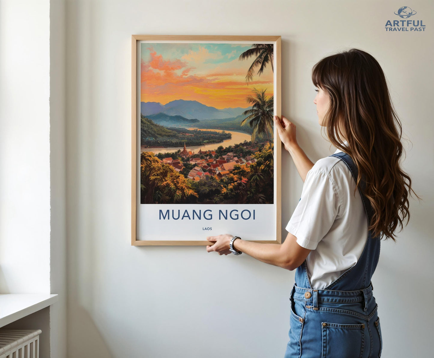Muang Ngoi Poster - Laos Wall Art