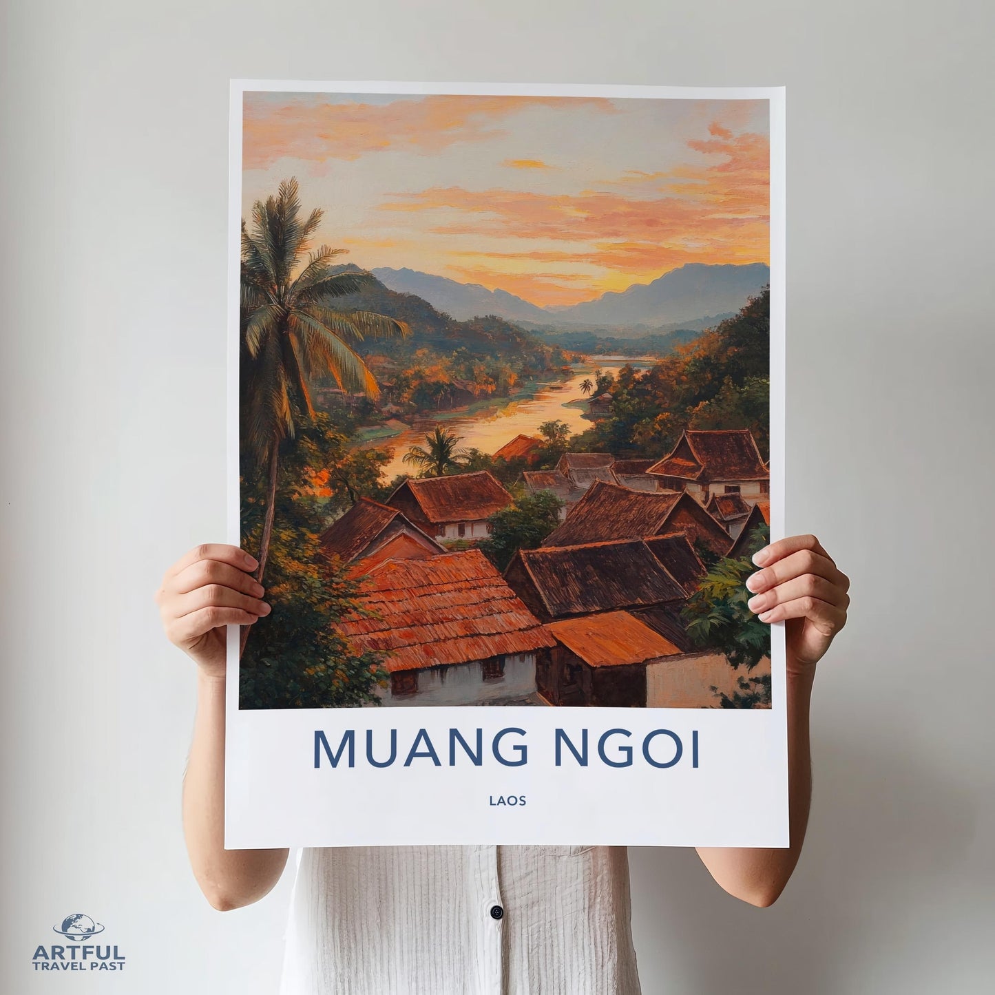 Muang Ngoi Poster - Laos Wall Art