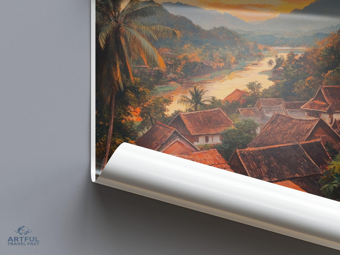 Muang Ngoi Poster - Laos Wall Art