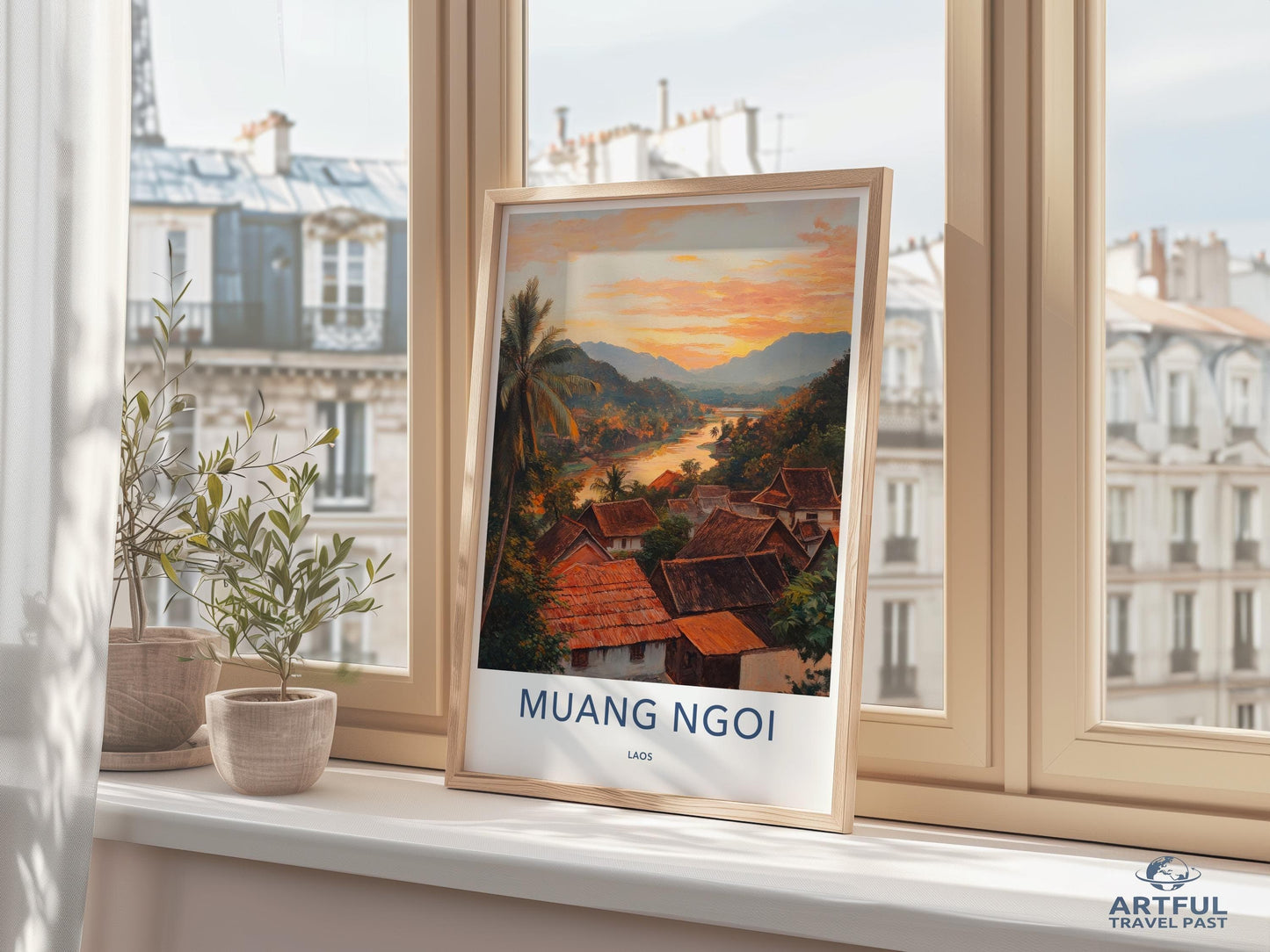 Muang Ngoi Poster - Laos Wall Art
