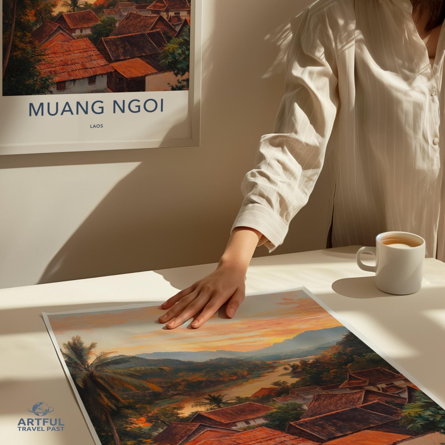 Muang Ngoi Poster - Laos Wall Art
