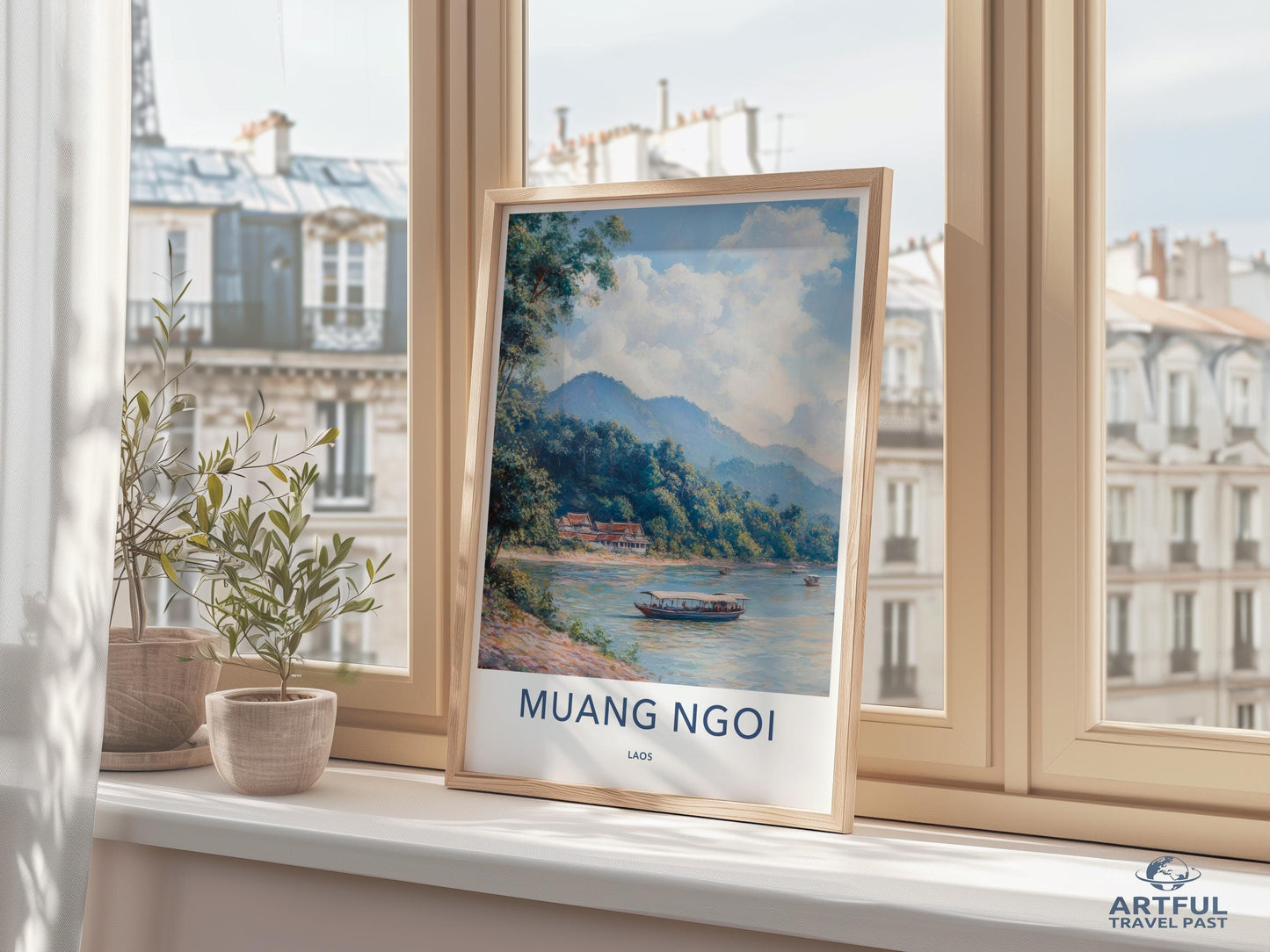 Muang Ngoi Poster - Laos Wall Art