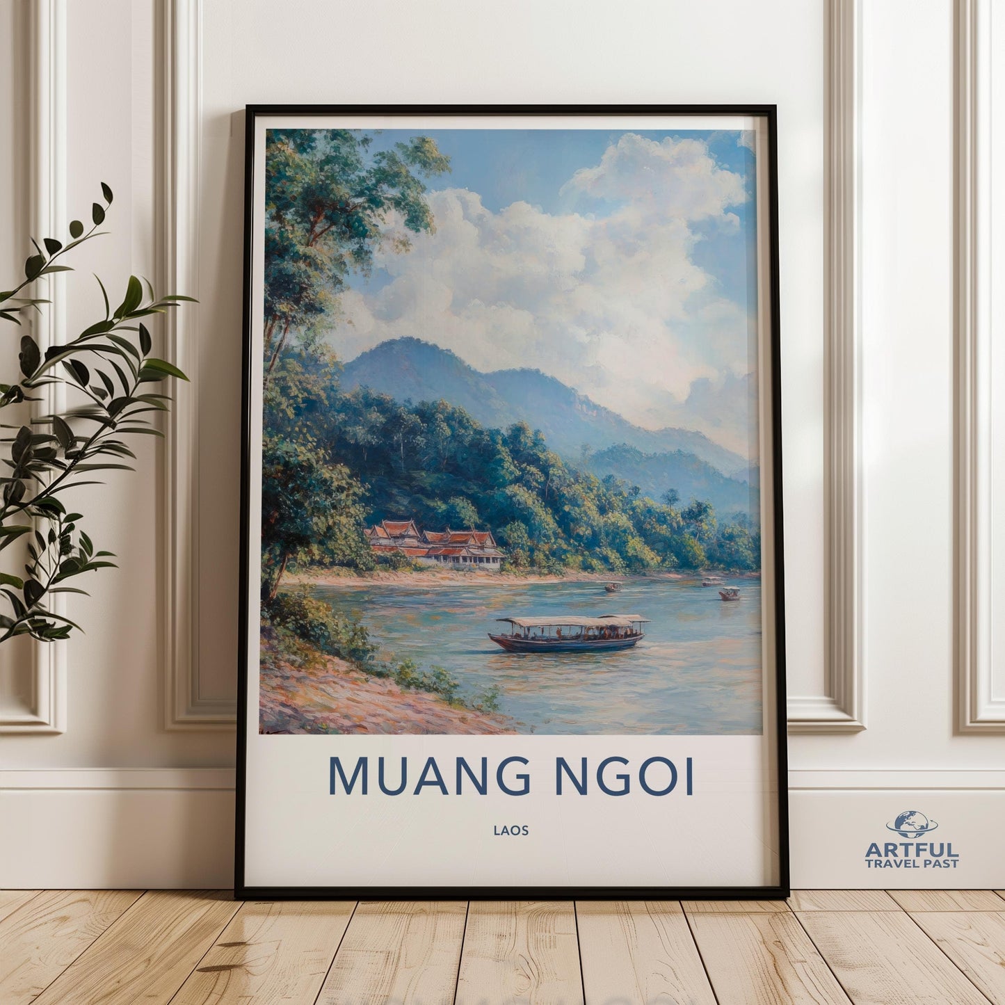 Muang Ngoi Poster - Laos Wall Art
