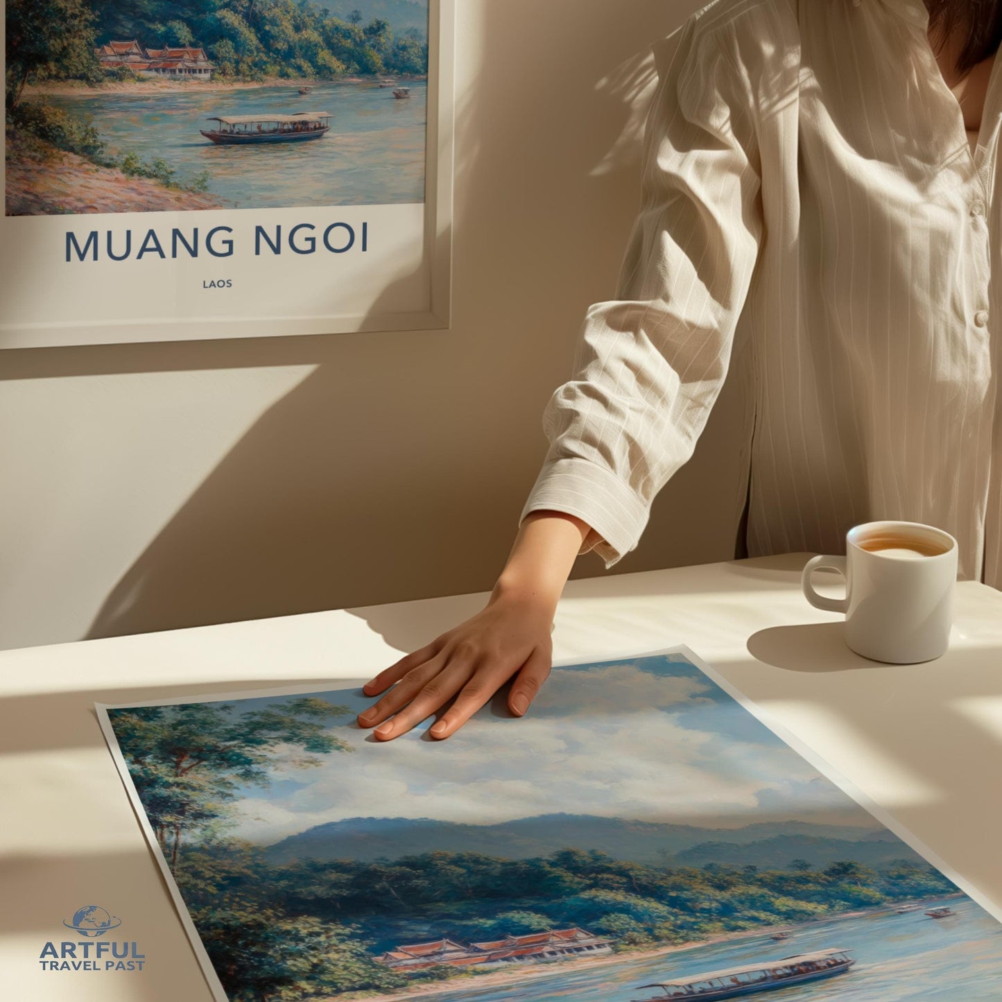 Muang Ngoi Poster - Laos Wall Art