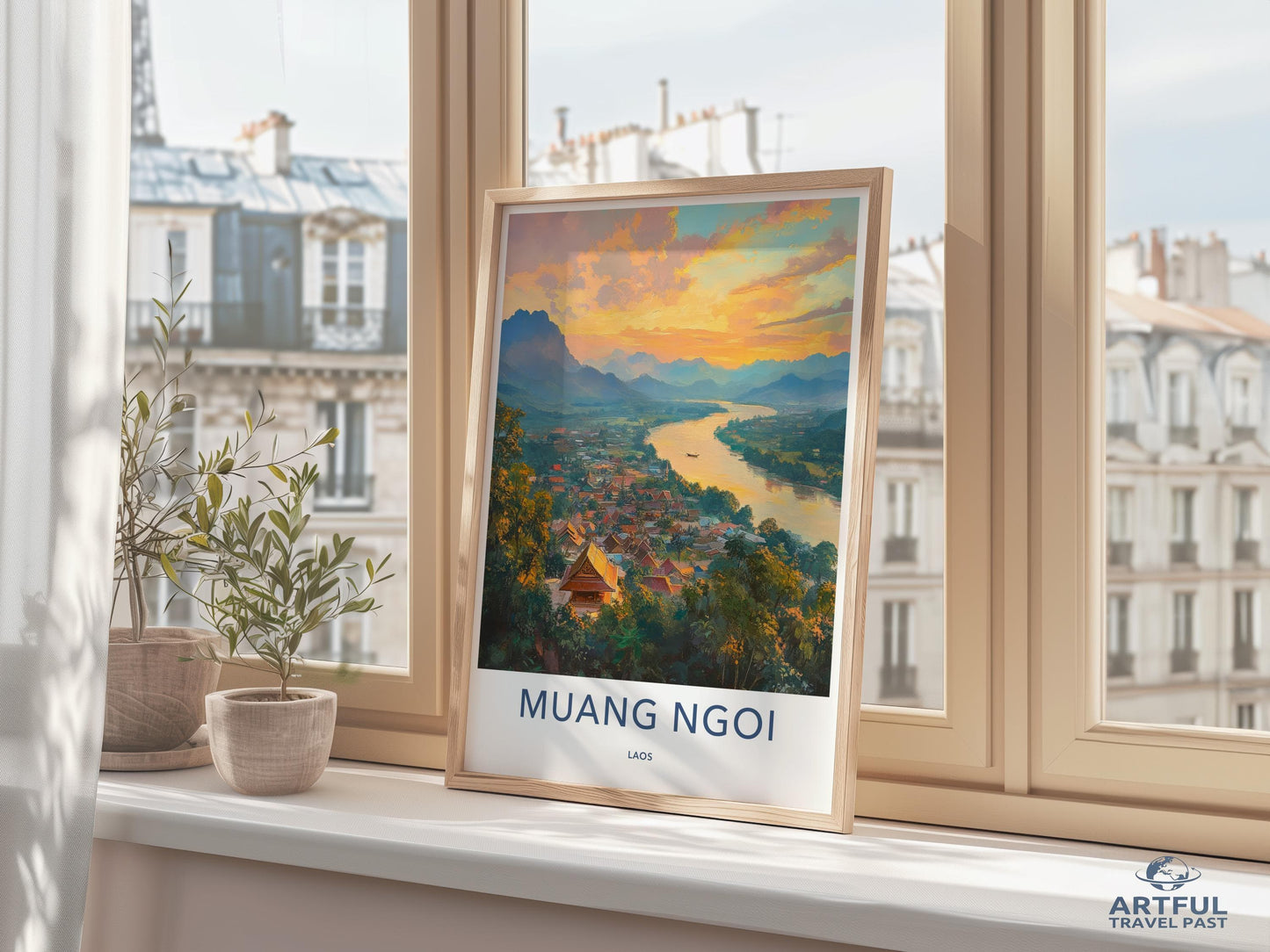 Muang Ngoi Poster - Laos Wall Art