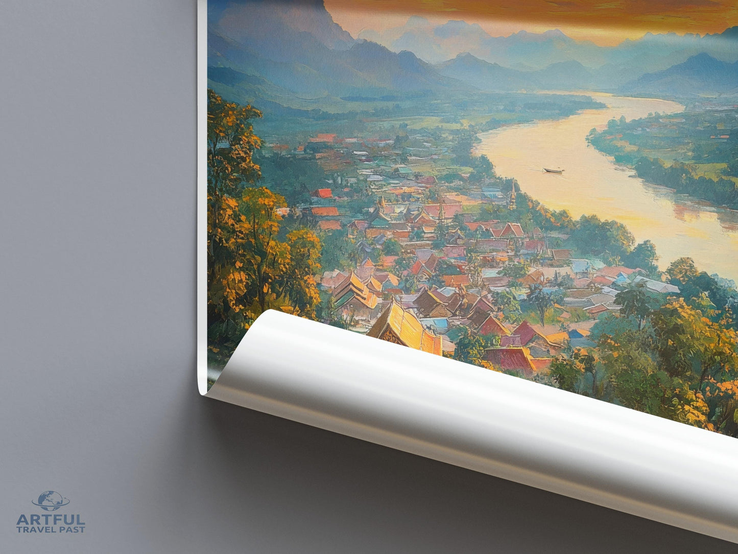 Muang Ngoi Poster - Laos Wall Art