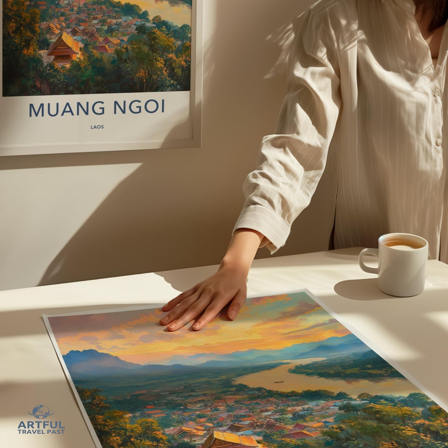 Muang Ngoi Poster - Laos Wall Art