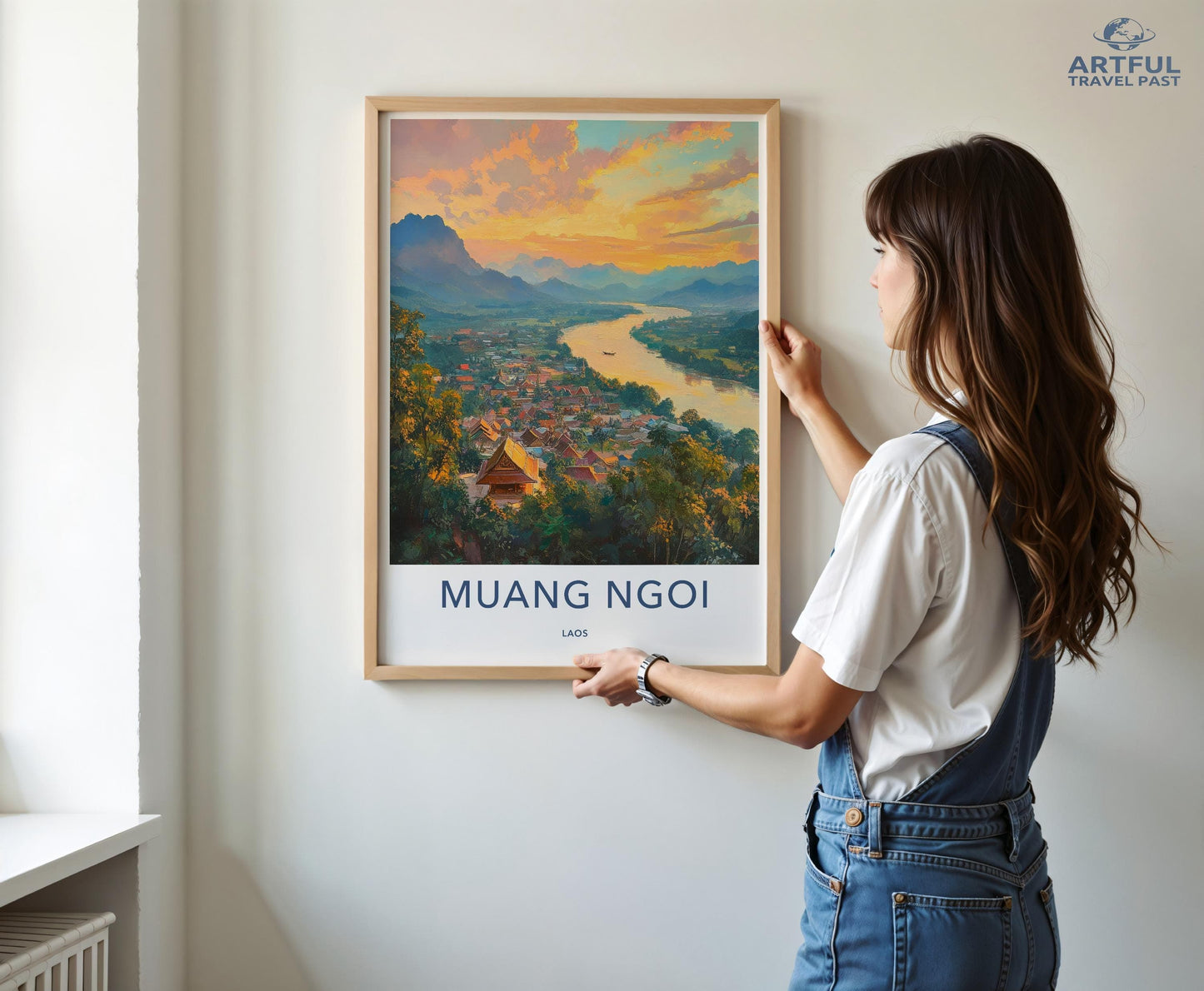 Muang Ngoi Poster - Laos Wall Art
