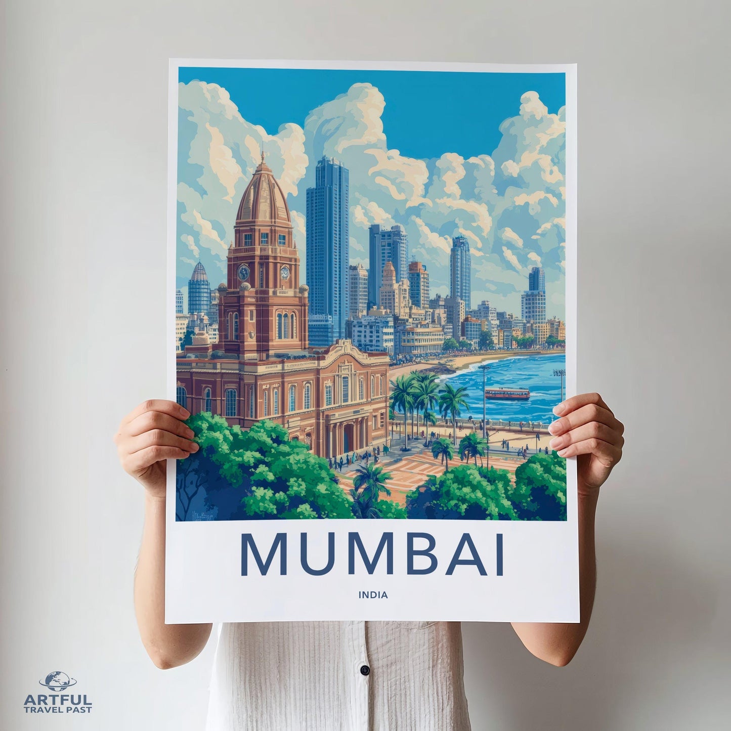 Mumbai Poster | Maharashtra Wall Art | India Decor