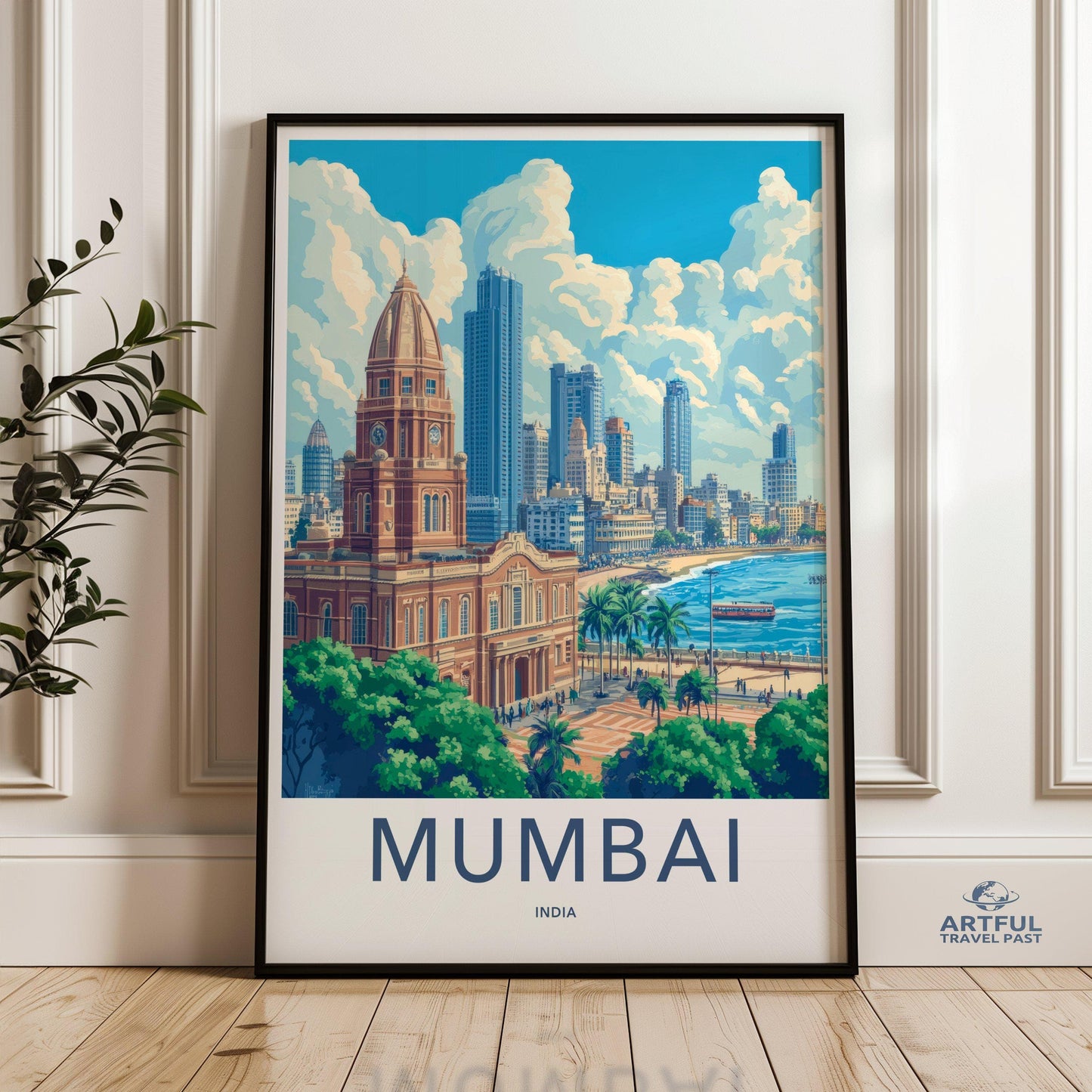 Mumbai Poster | Maharashtra Wall Art | India Decor
