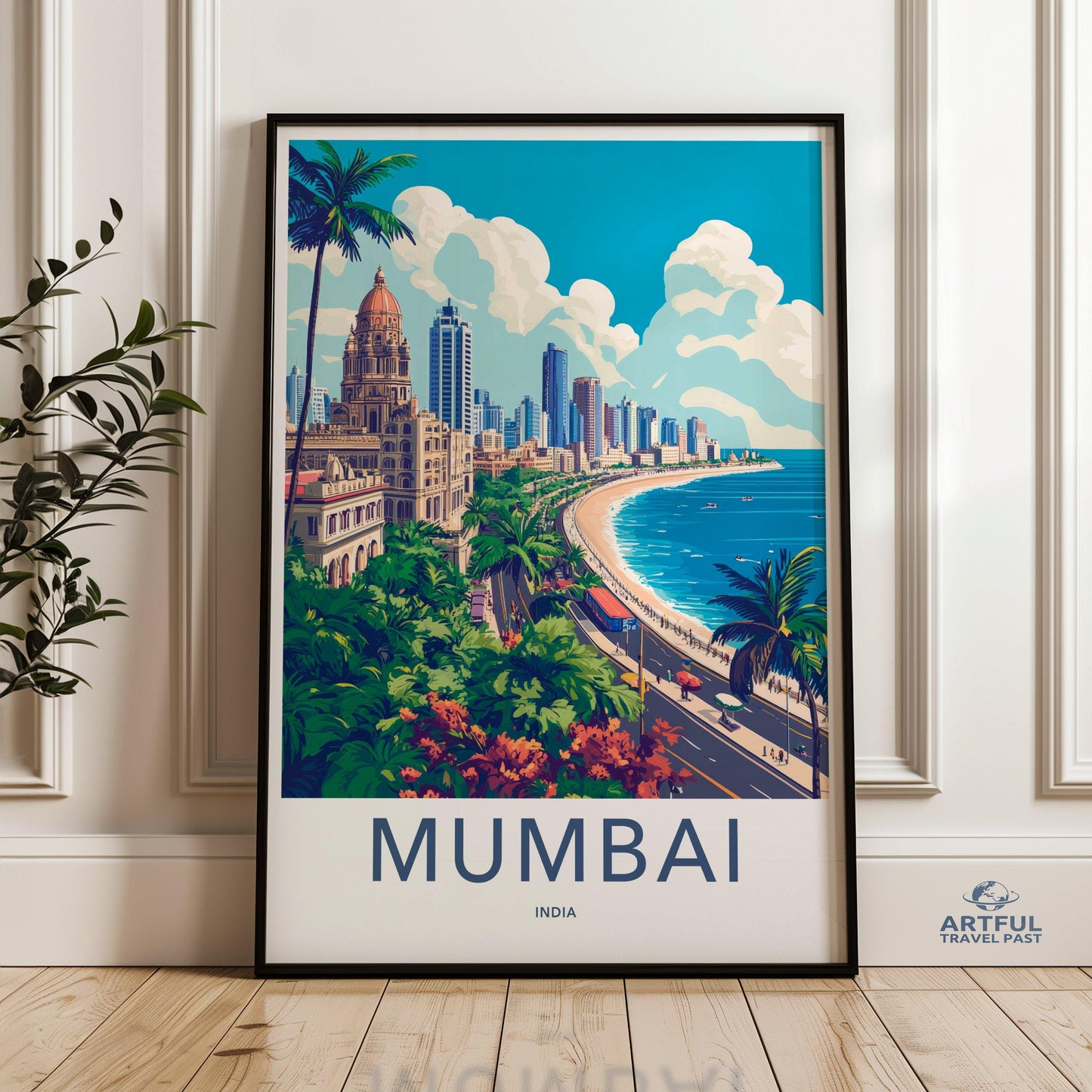 Mumbai Poster | Maharashtra Wall Art | India Decor