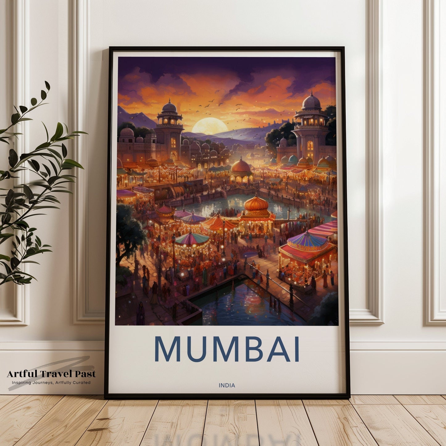Mumbai Poster | Maharashtra Wall Art | India Decor