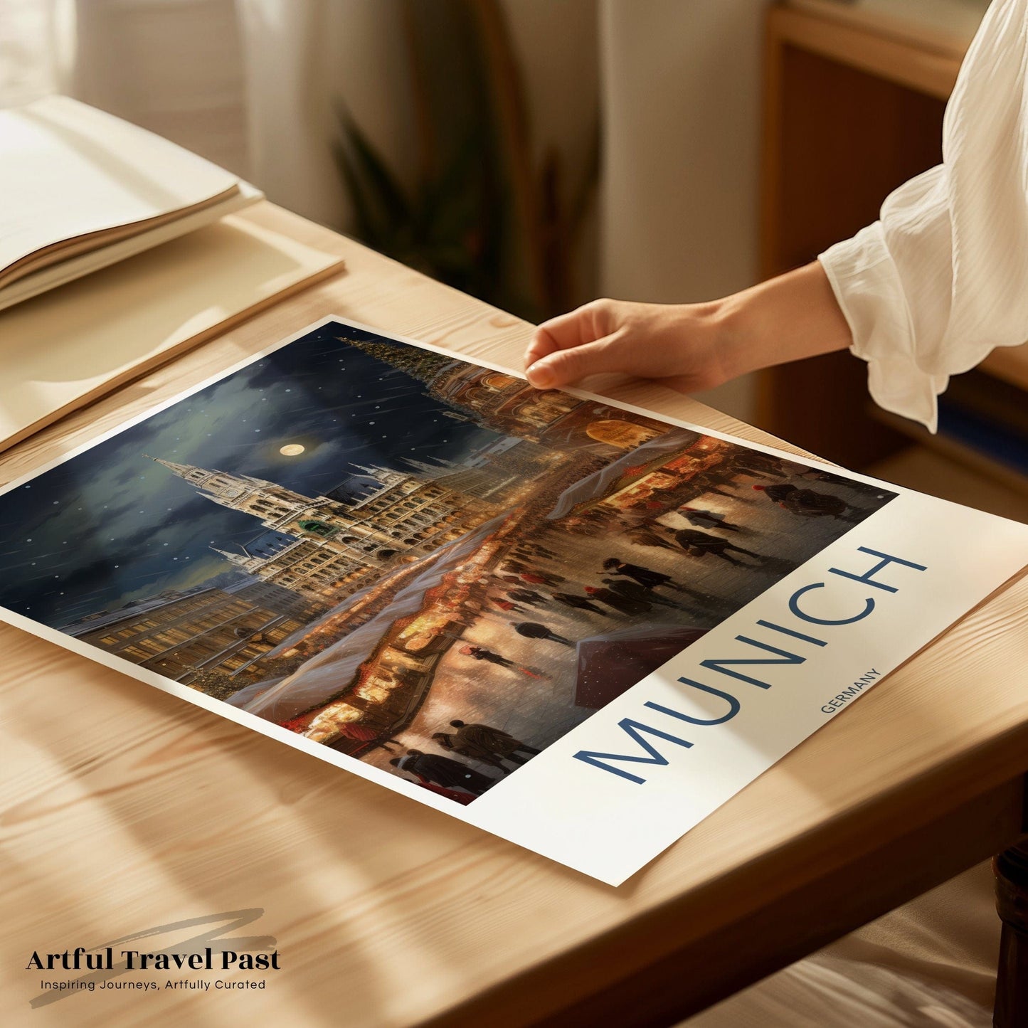 Munich Poster | Christmas Market | Germany Wall Art