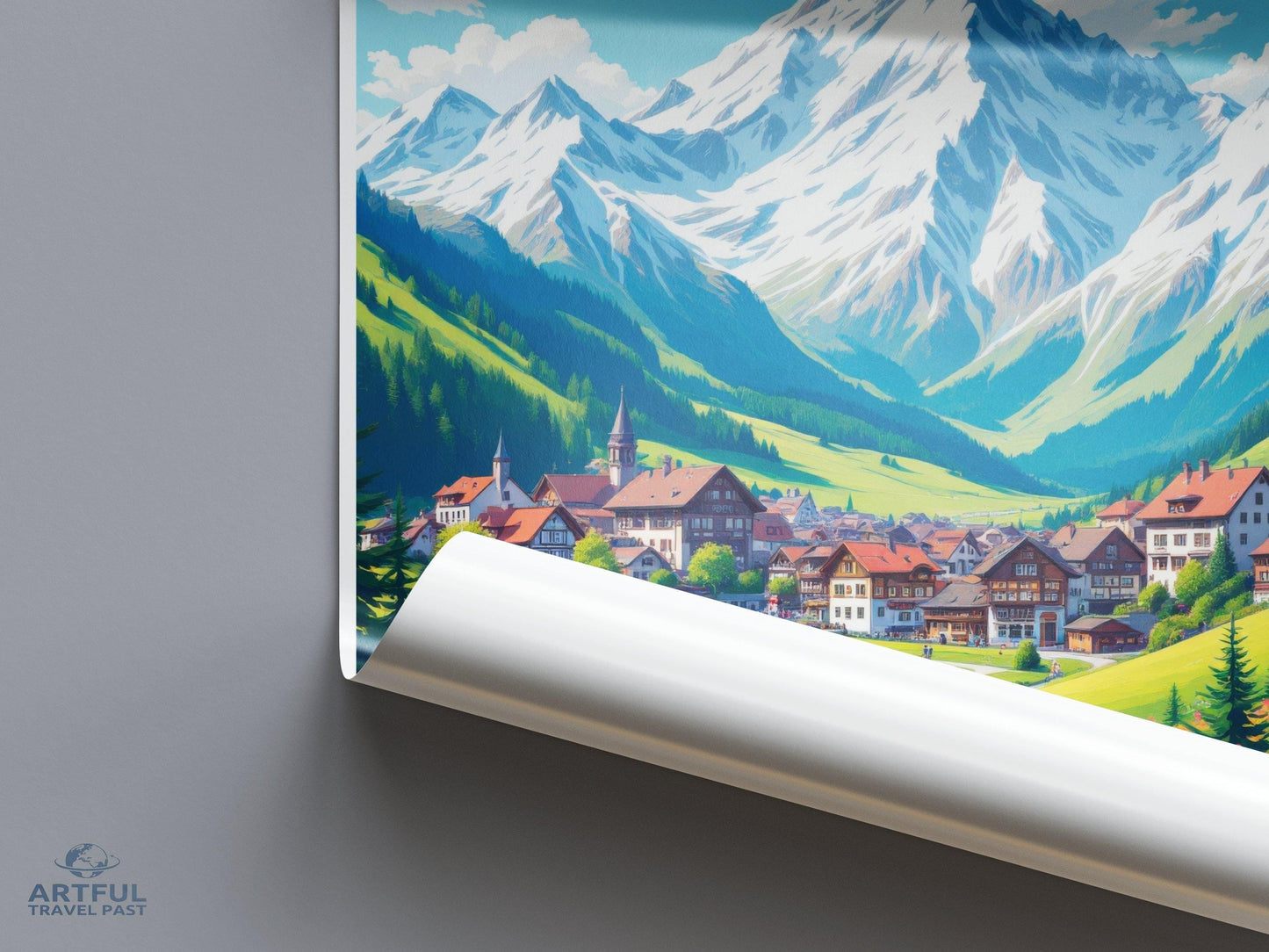 Mürren Poster - Switzerland Wall Art