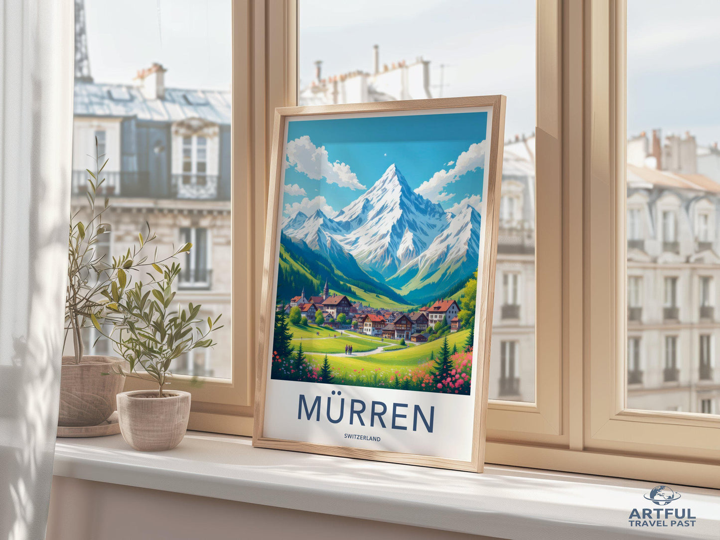 Mürren Poster - Switzerland Wall Art