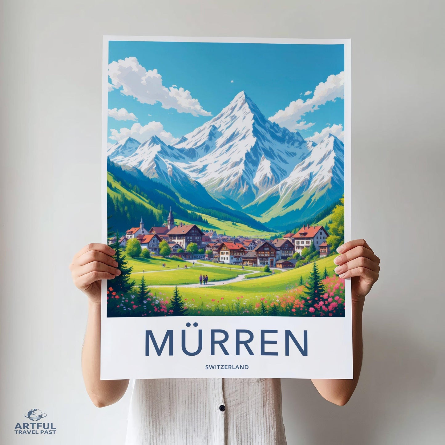 Mürren Poster - Switzerland Wall Art