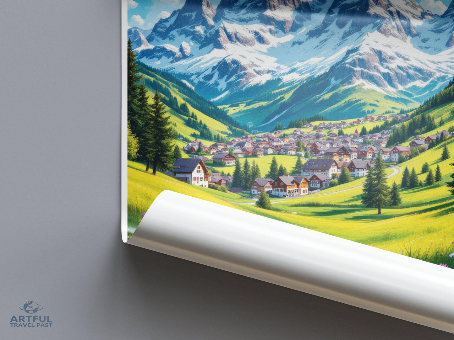 Mürren Poster - Switzerland Wall Art