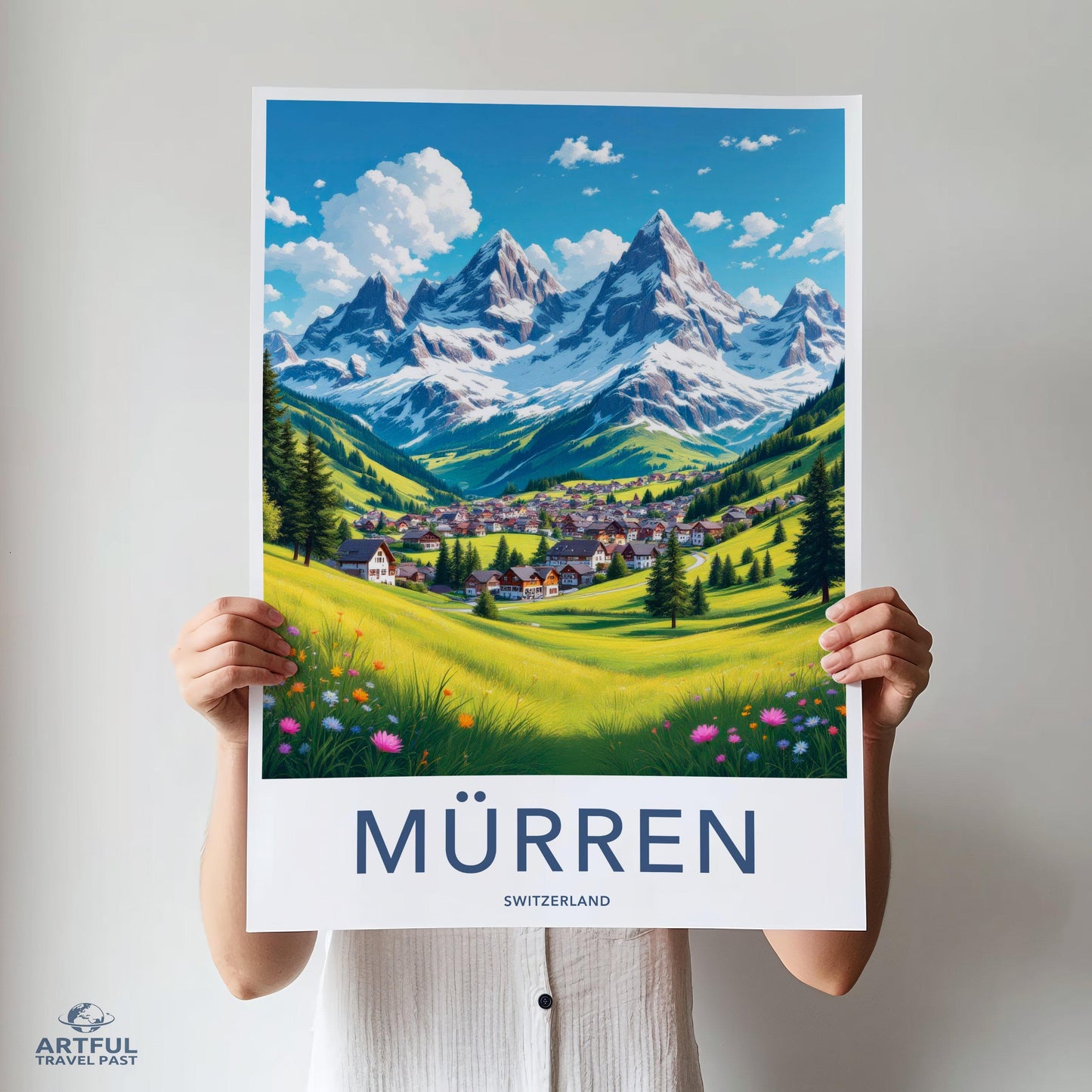 Mürren Poster - Switzerland Wall Art
