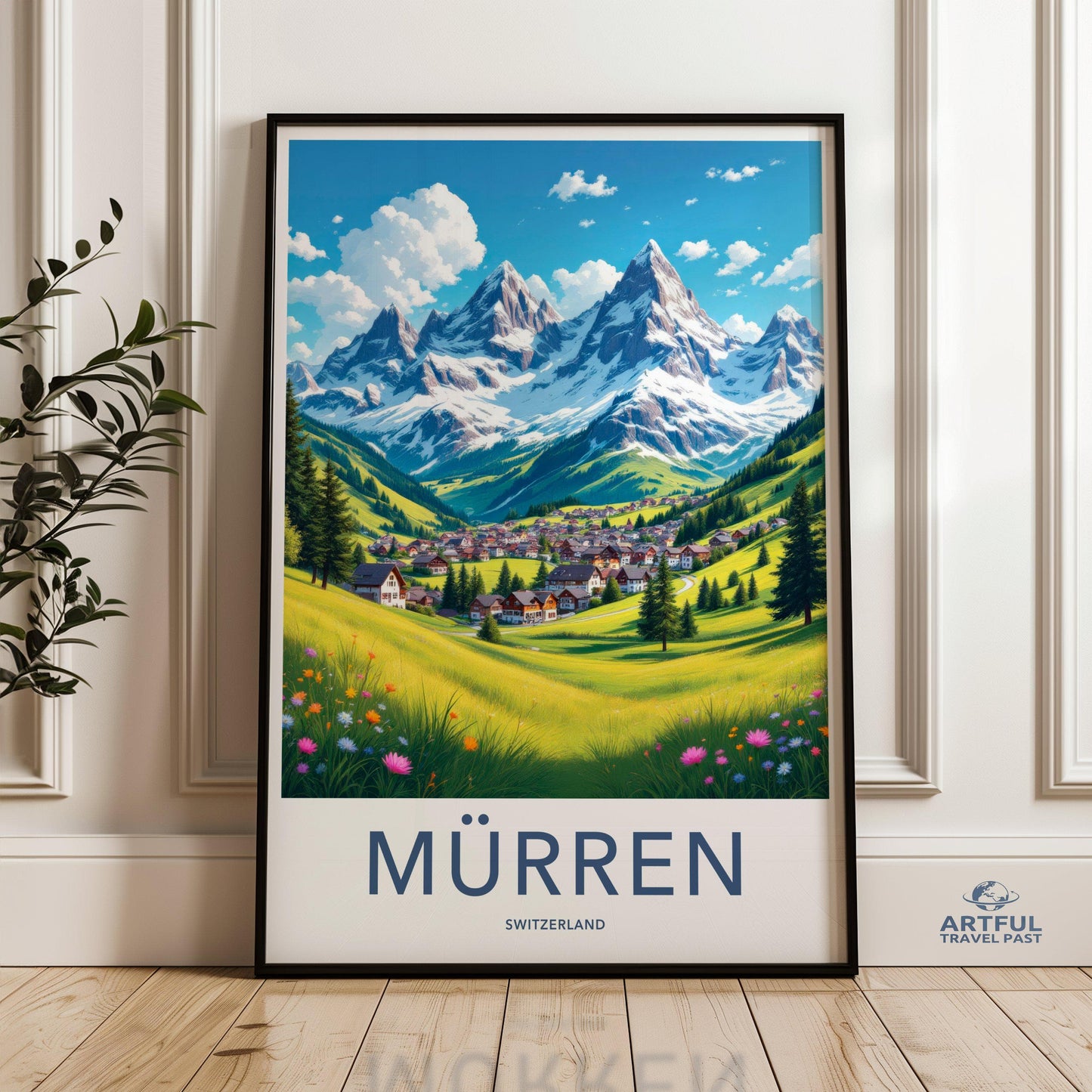 Mürren Poster - Switzerland Wall Art