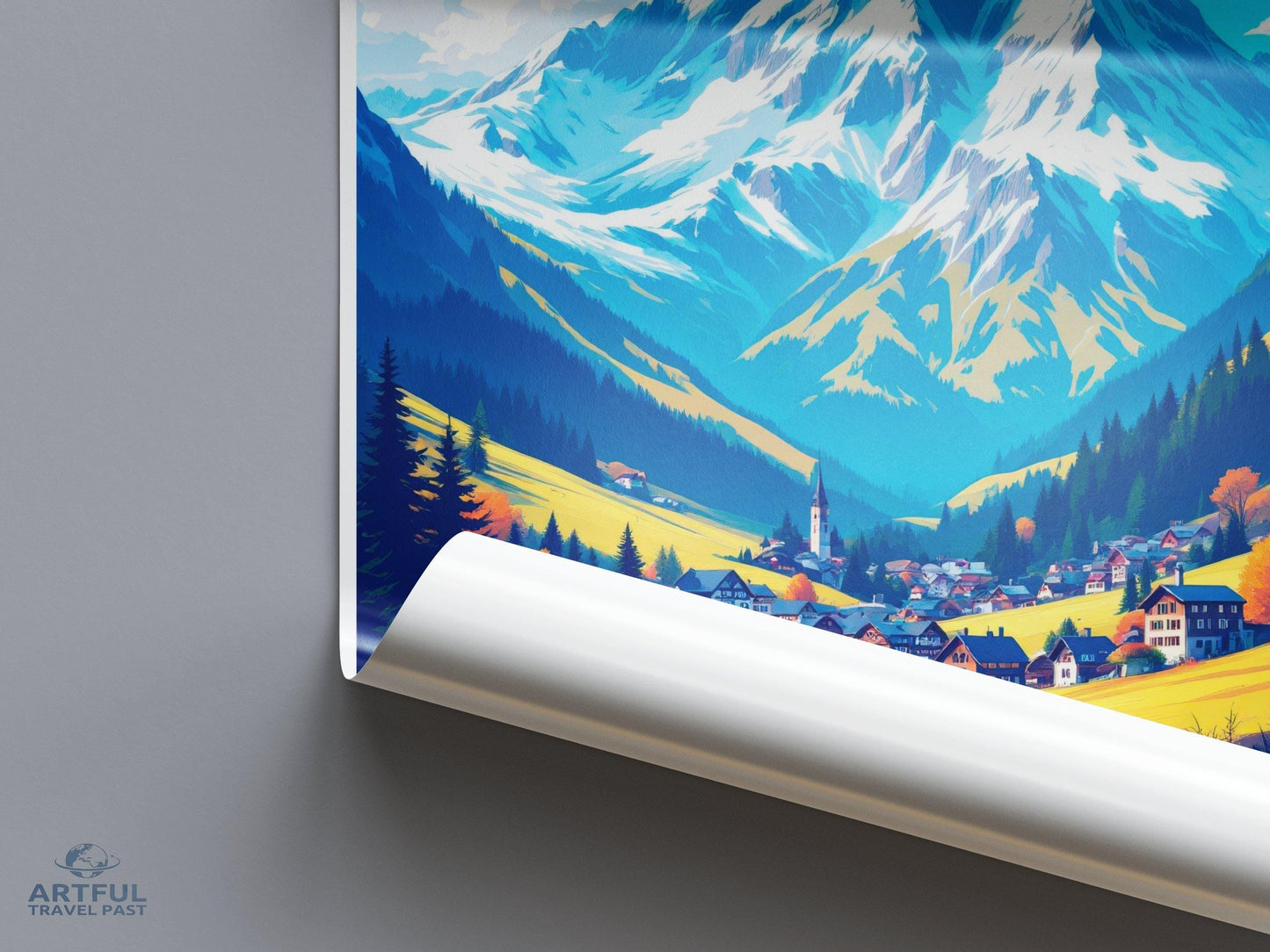 Mürren Poster - Switzerland Wall Art