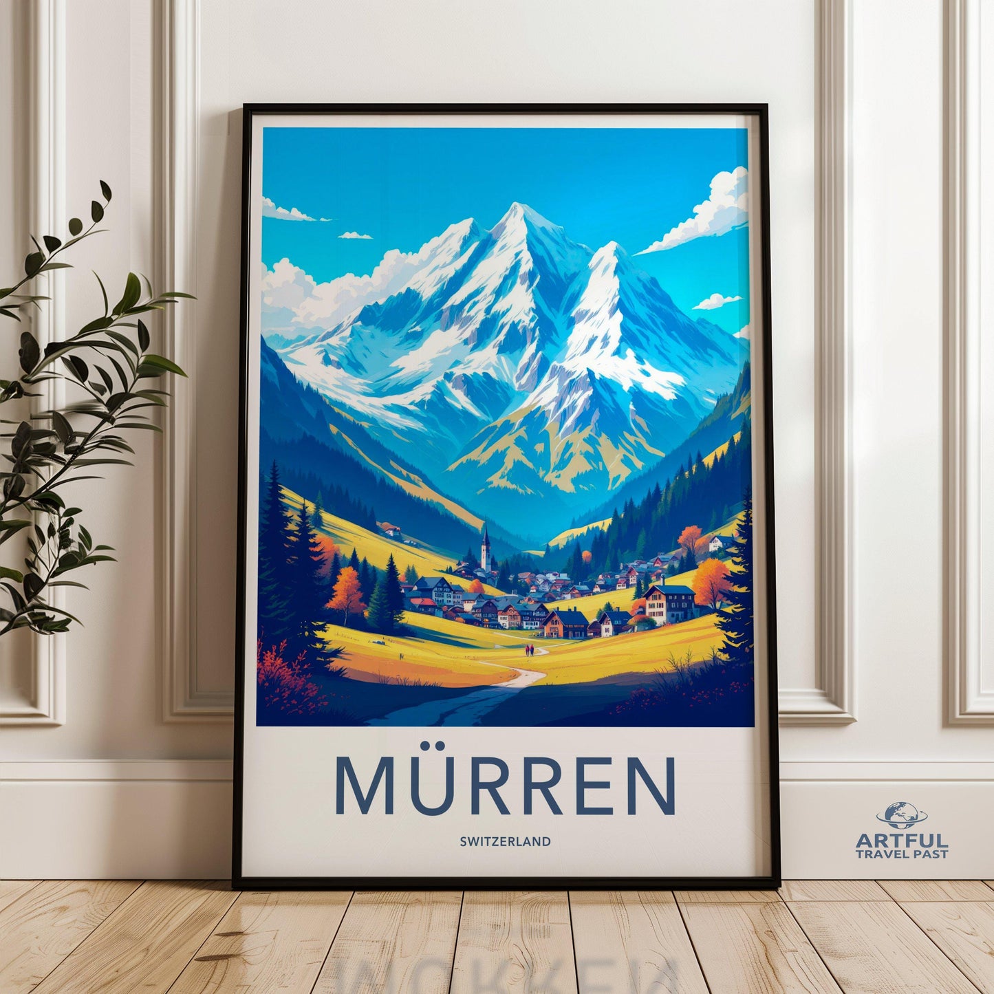 Mürren Poster - Switzerland Wall Art