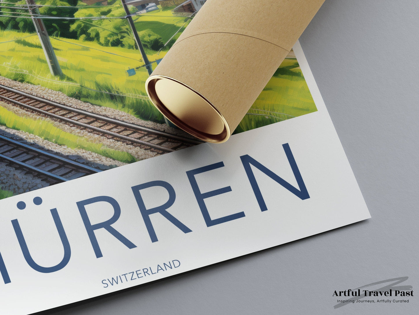 Mürren Poster | Switzerland Wall Art | Europe Decor