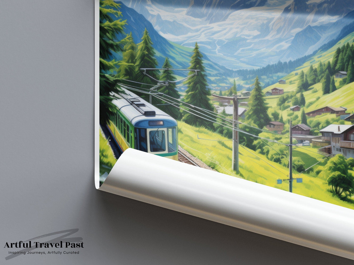 Mürren Poster | Switzerland Wall Art | Europe Decor