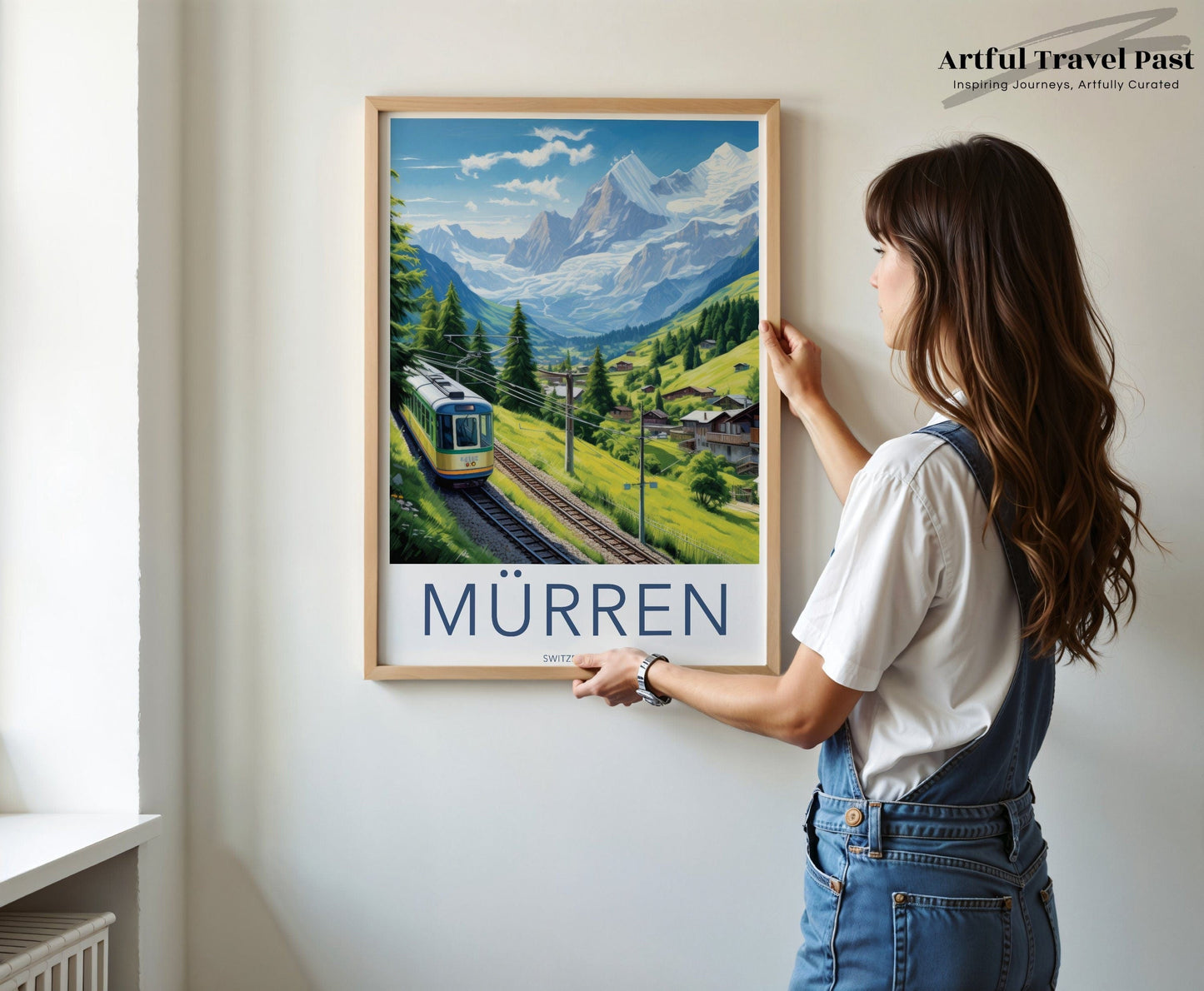 Mürren Poster | Switzerland Wall Art | Europe Decor