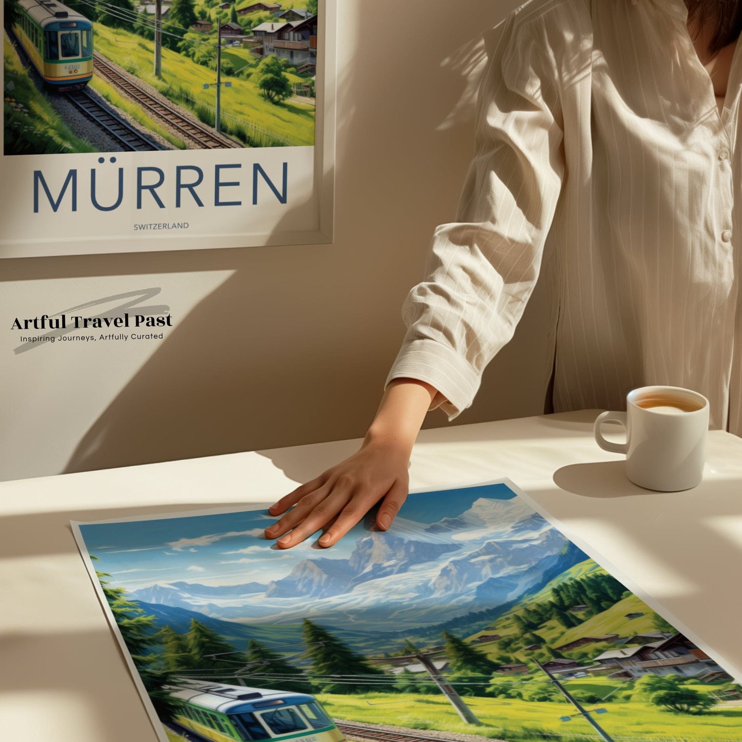 Mürren Poster | Switzerland Wall Art | Europe Decor