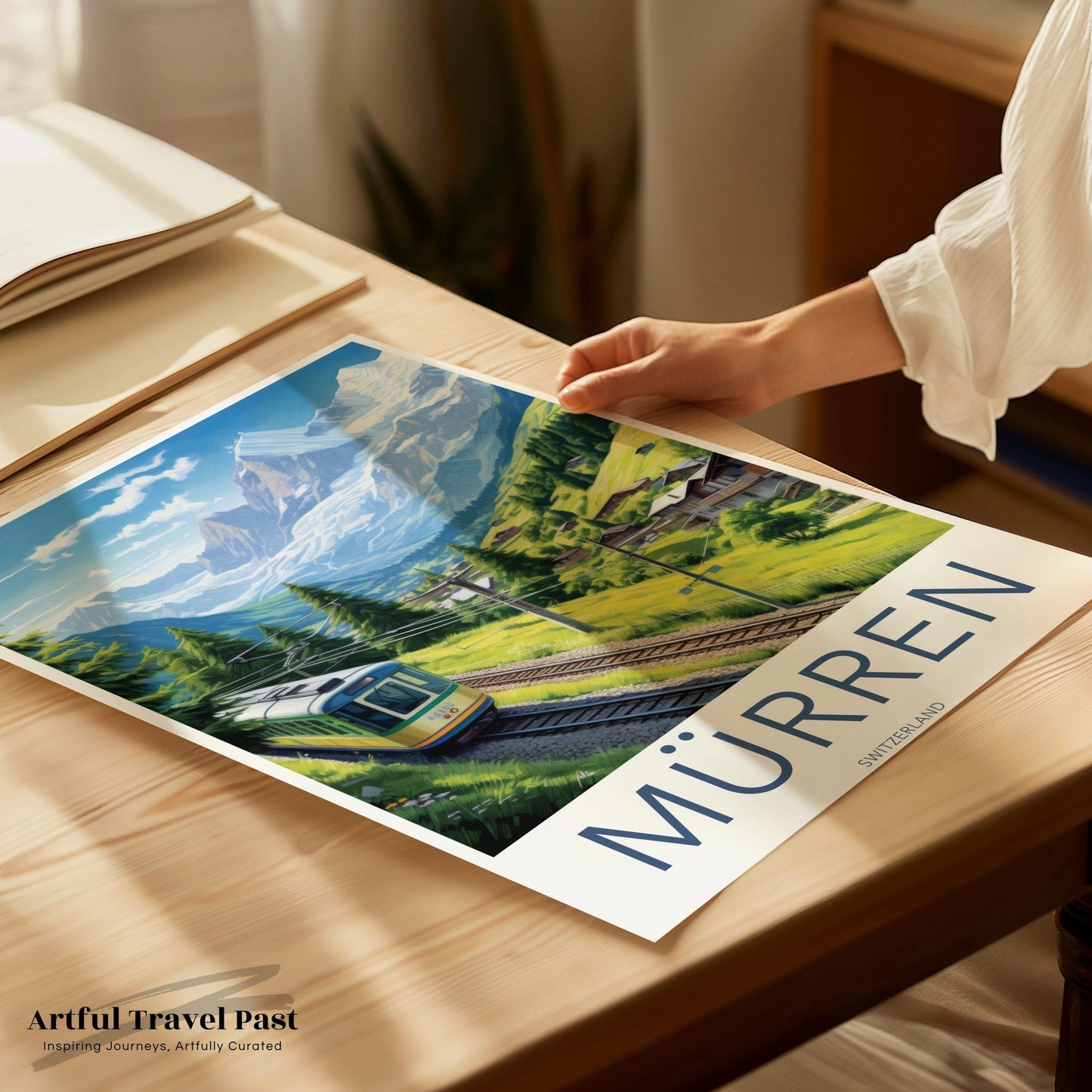 Mürren Poster | Switzerland Wall Art | Europe Decor