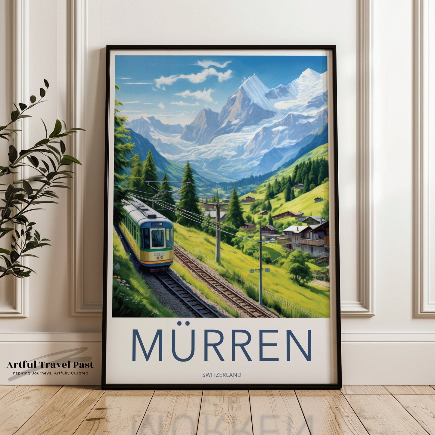Mürren Poster | Switzerland Wall Art | Europe Decor