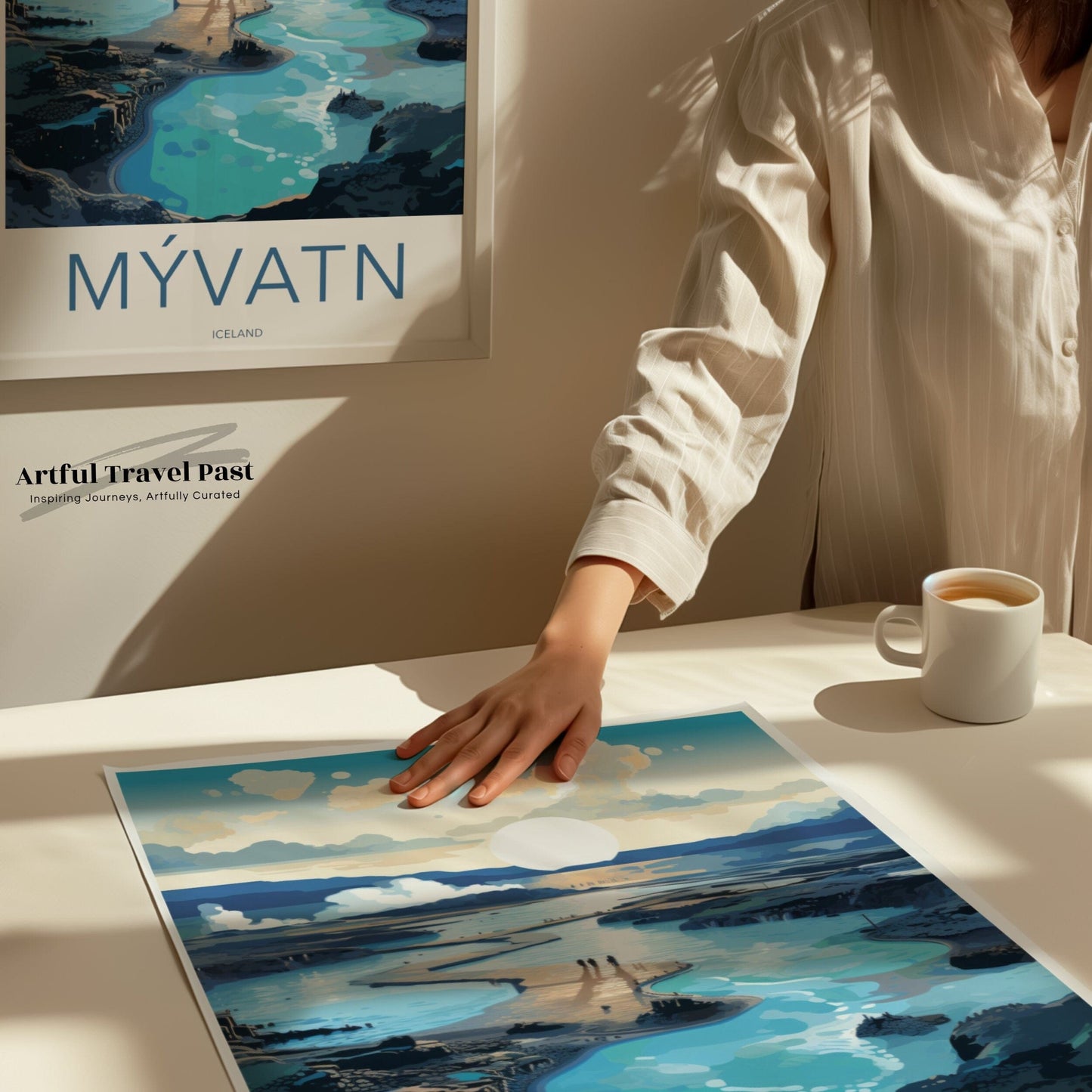 Myvatn Poster | North Iceland Wall Art | Iceland Artwork