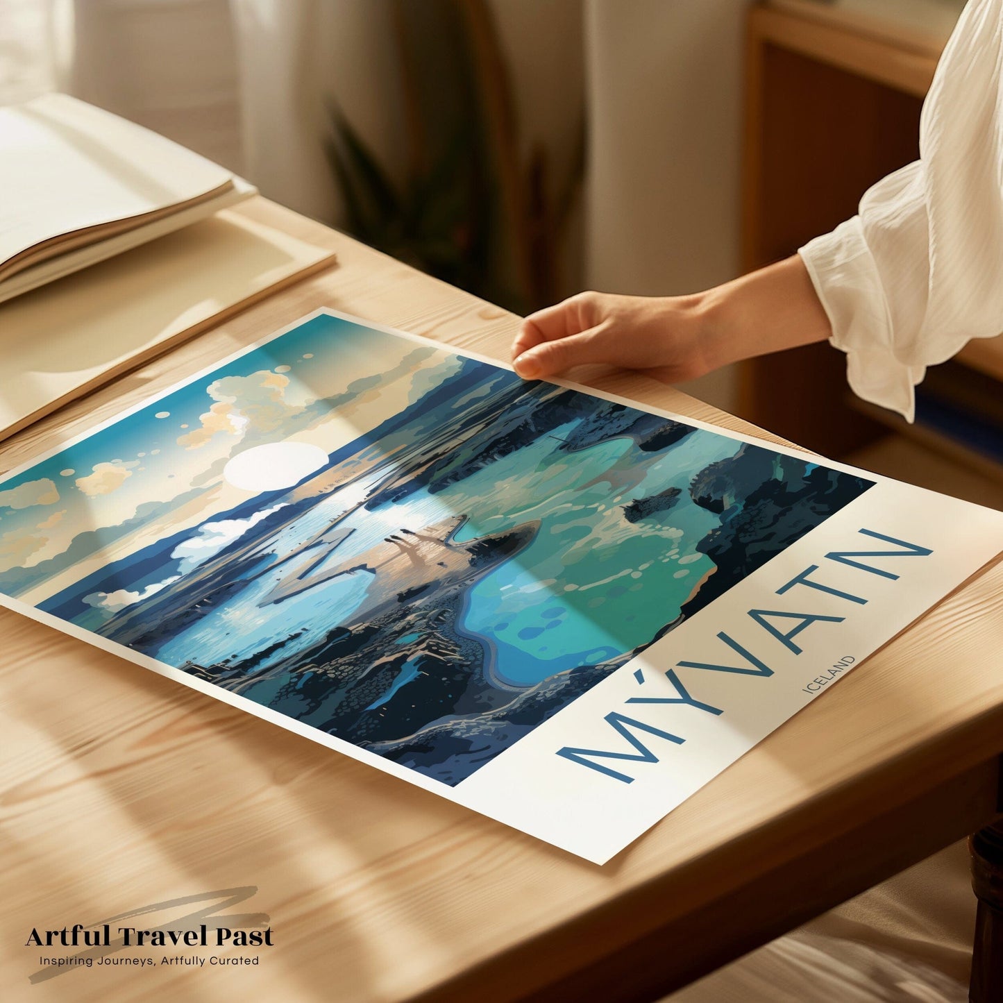 Myvatn Poster | North Iceland Wall Art | Iceland Artwork