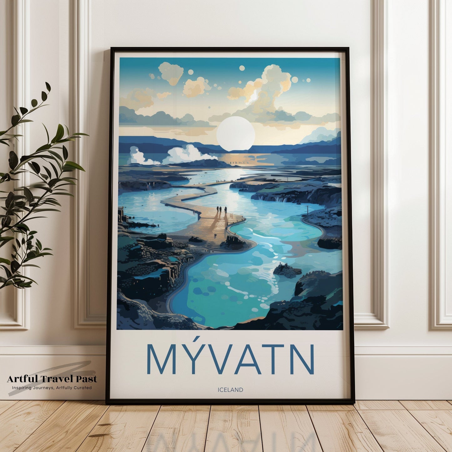 Myvatn Poster | North Iceland Wall Art | Iceland Artwork
