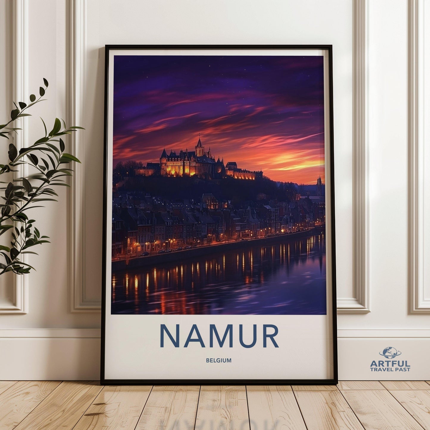 Namur Poster | Belgium Wall Art | Europe Decor