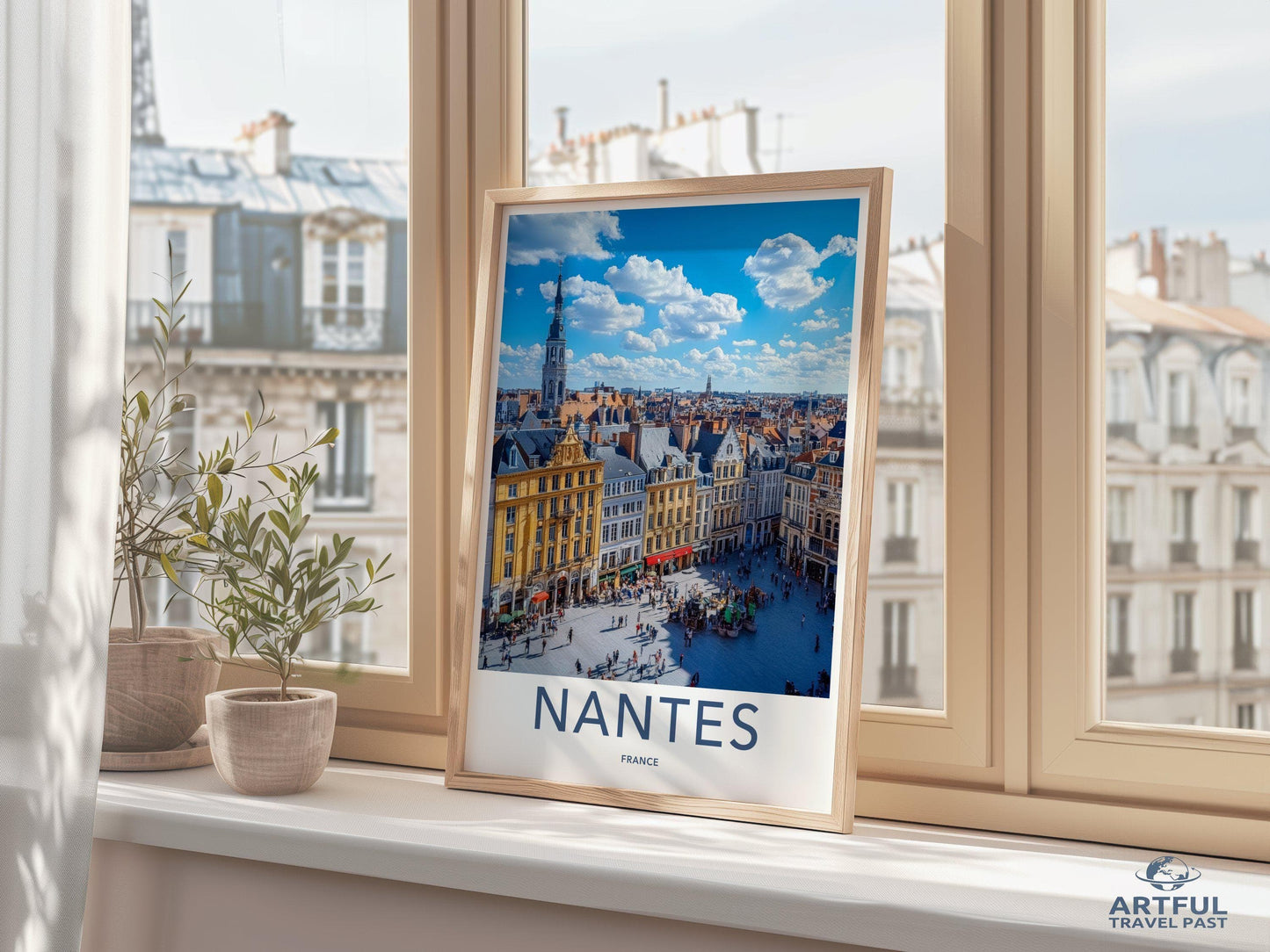 Nantes Poster | France Wall Art | Europe Decor