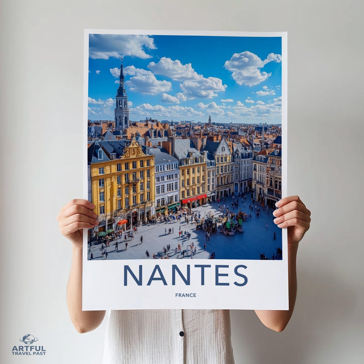 Nantes Poster | France Wall Art | Europe Decor