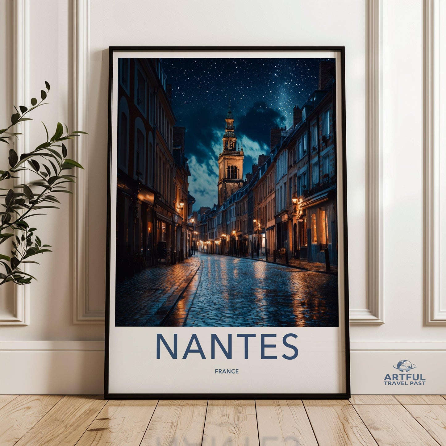 Nantes Poster | France Wall Art | Europe Decor