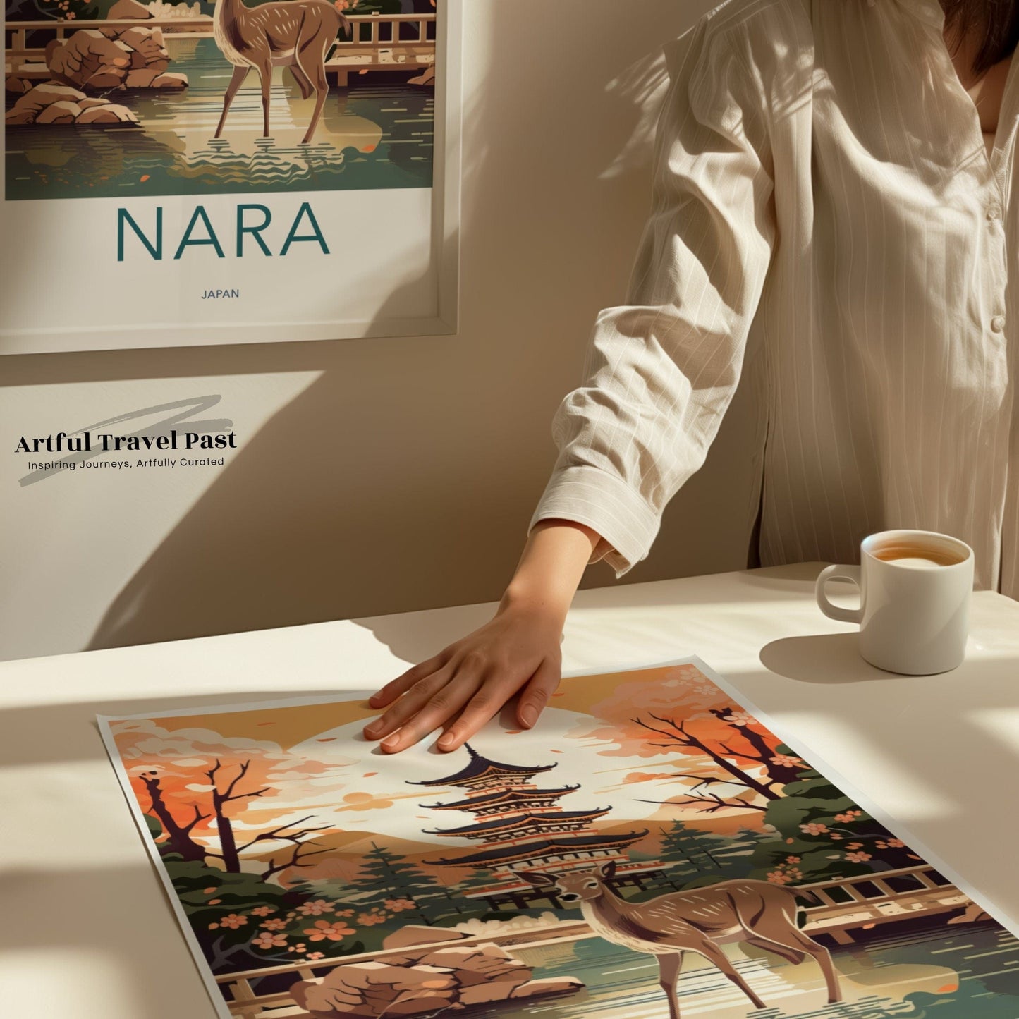 Nara Poster | Pagoda Art | Japan Wall Art