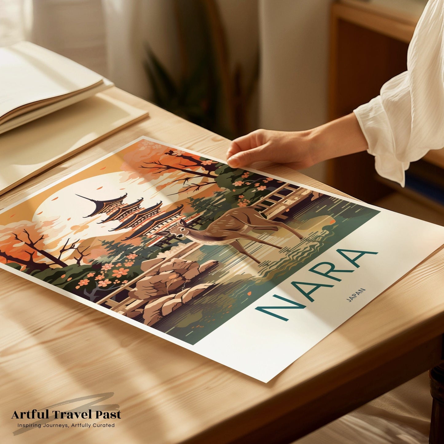 Nara Poster | Pagoda Art | Japan Wall Art