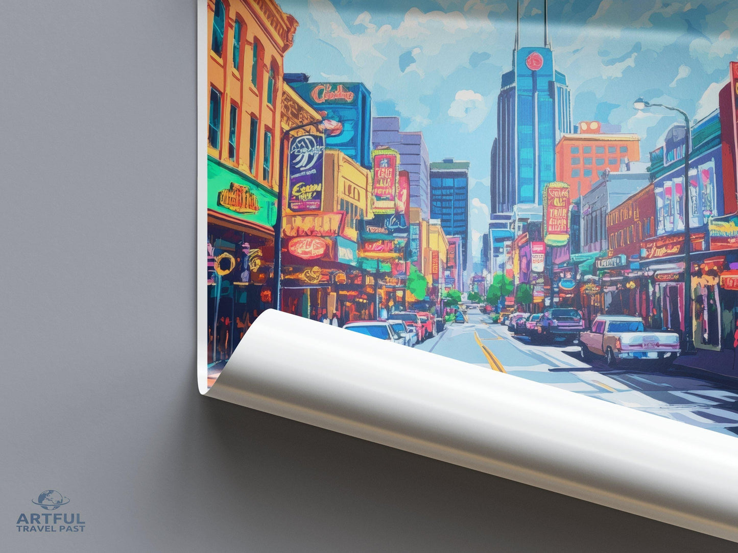 Nashville Poster - Tennessee Wall Art
