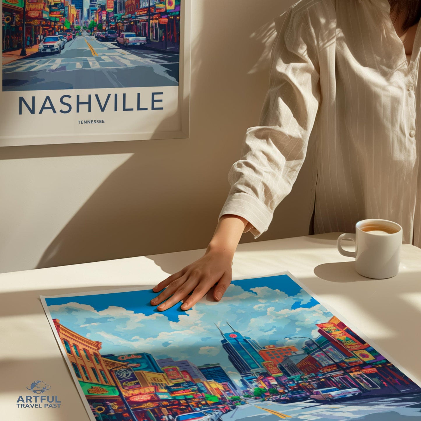 Nashville Poster - Tennessee Wall Art