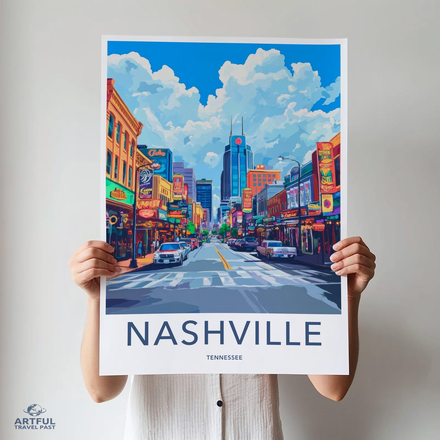 Nashville Poster - Tennessee Wall Art